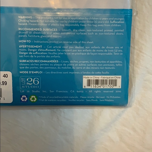 Adhesive reflections NWT - Picture 6 of 6